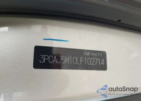 2020 Infiniti Qx50 Sensory из США, поврежденный, VIN 3PCAJ5M10LF102714